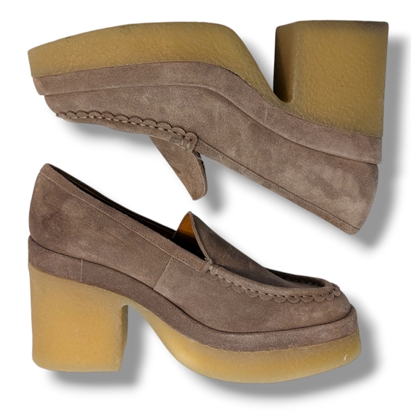 Marc Fisher Shoes - NWOB Marc Fisher LTD. Lina Slip On Platform Loafer Pumps In Taupe, Size 8.5